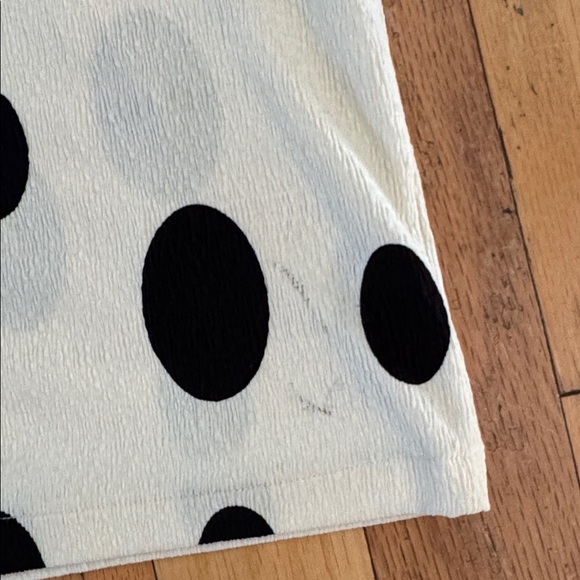 Zara | Polka Dot Midi Length Dress | cream/black | size M - Picture 7 of 8